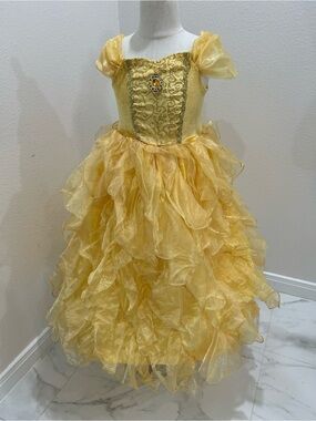 Dream Play Imagine Disney Belle Princess Inspired Ball Gown Kids Costume Dress